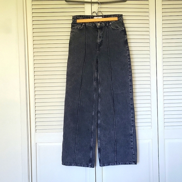 Mango Wide Leg Jeans SIZE 4 - Picture 1 of 3